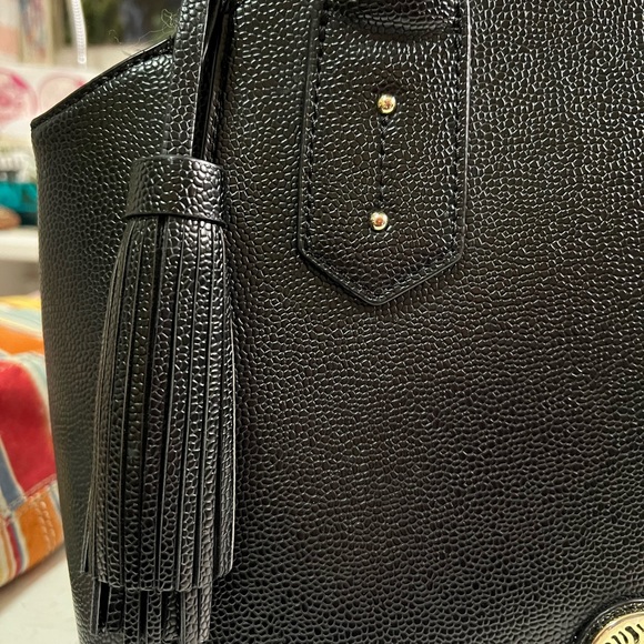 Anne Klein Black Structured Handbag - Picture 9 of 9